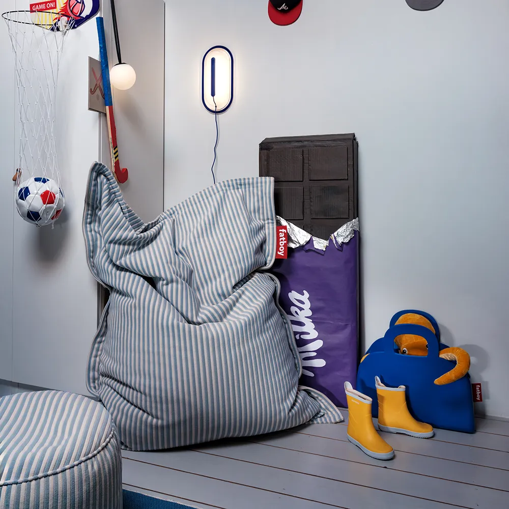 Original Slim Terry Sittsäck Blizzard Blue Creme