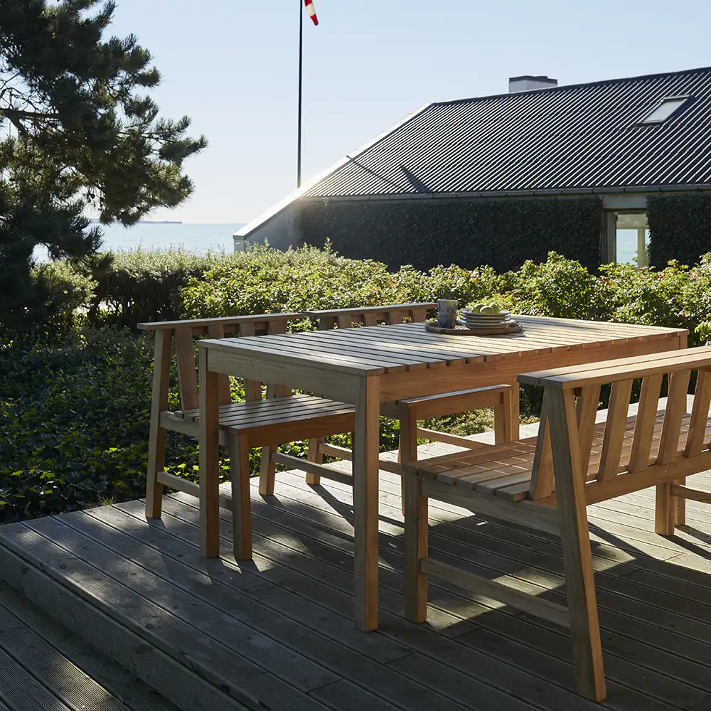 Plank matbord 160x90 cm teak