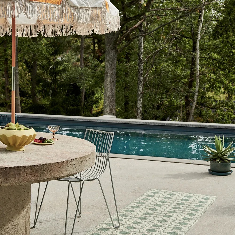 Anya matta Misty Mint/Vanilla 70 x 100 cm