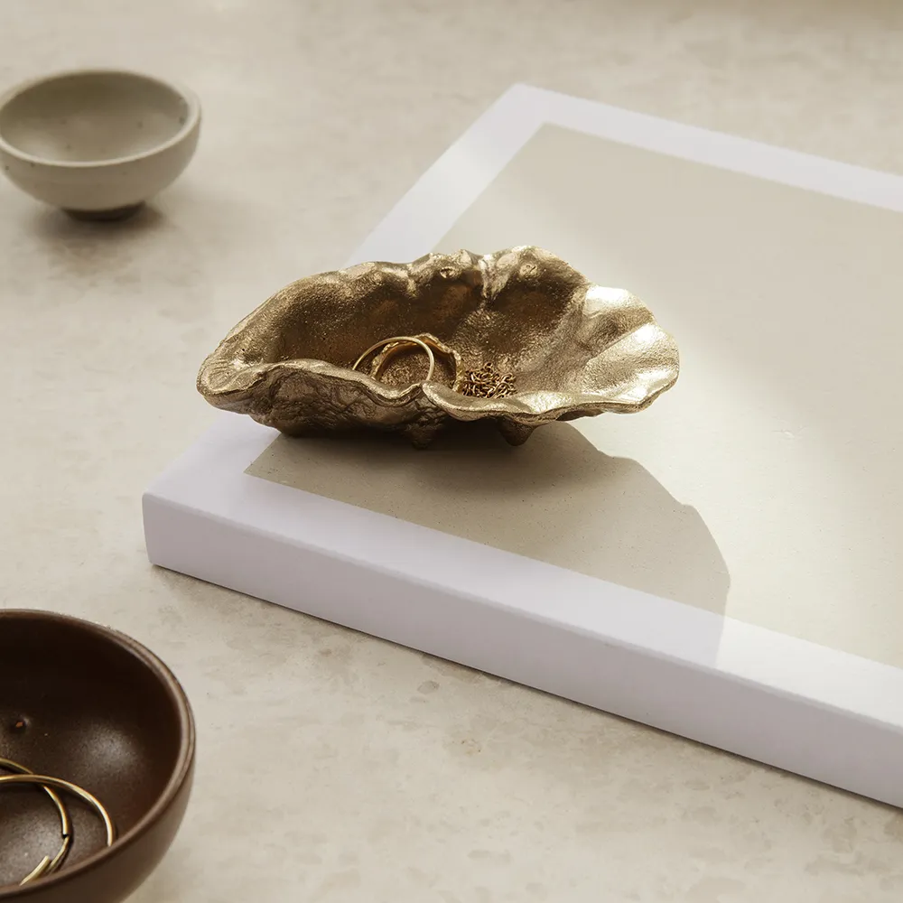Oyster Bowl - Brass