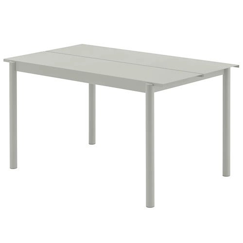 Linear Steel Matbord 140X75 cm Grey 