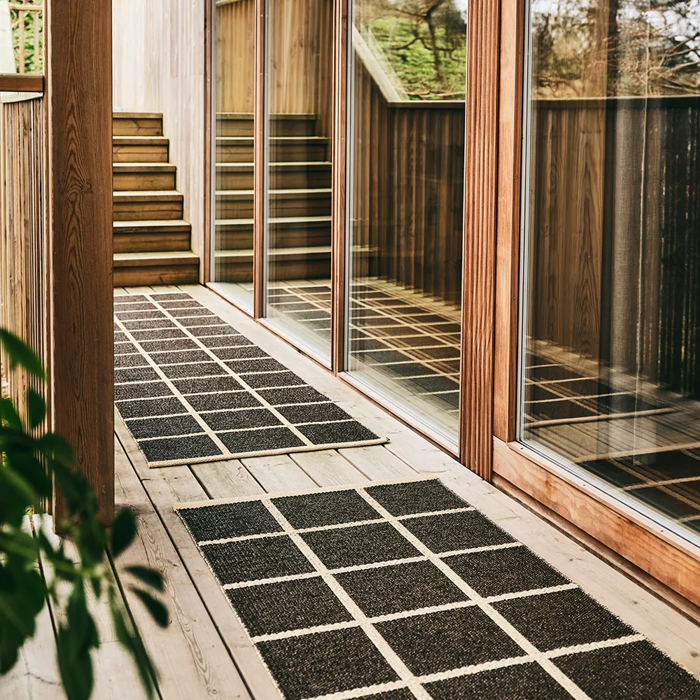 Vävd Matta Criss Dark Brown 70x150 cm