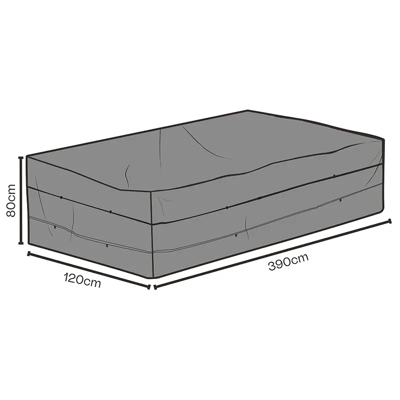 Möbelskydd 390x120x80 cm Black breathable