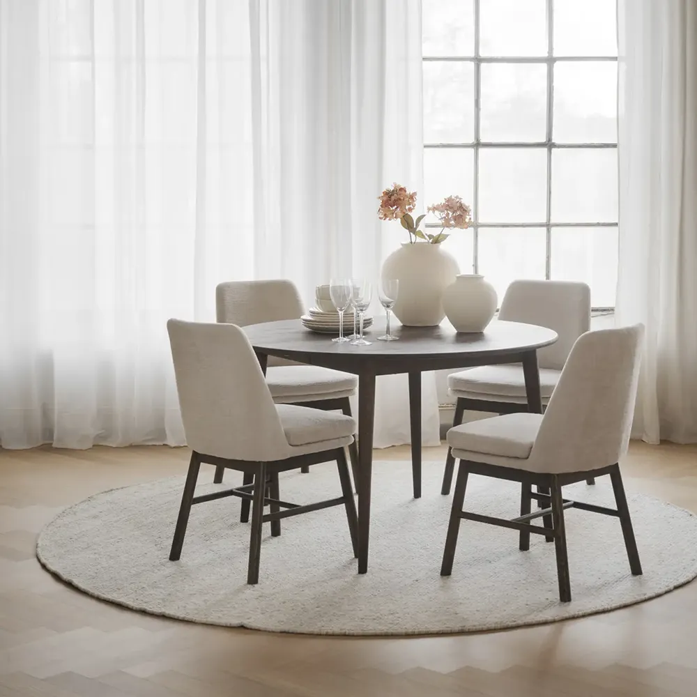 Tyler matbord Ø120-165-165 cm brun ek