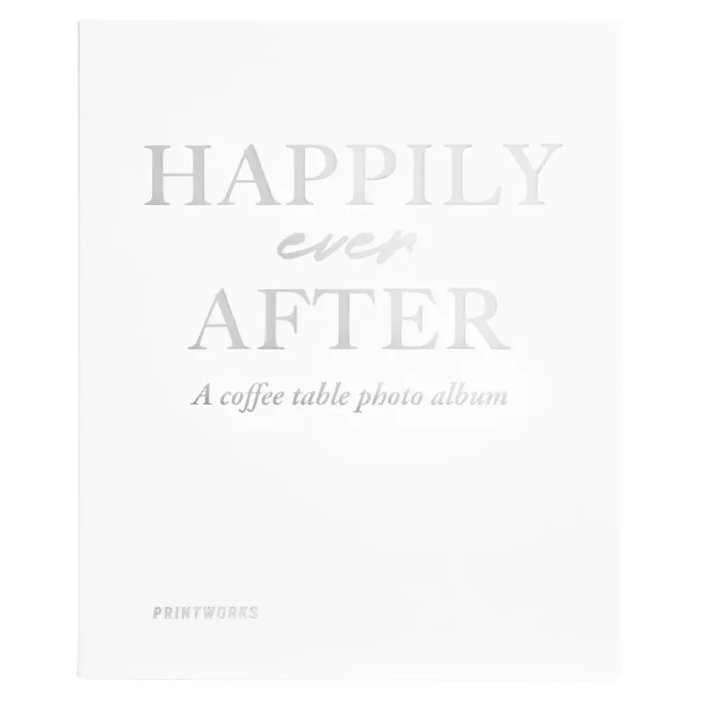 Bröllopsfotoalbum Happily Ever After Ivory