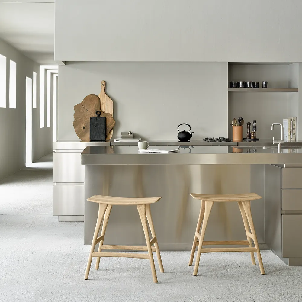 Osso Barpall Låg Ek