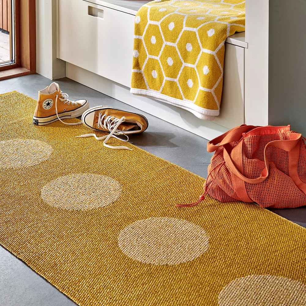 Vera Pop matta Mustard/Pale Yellow 70 x 120cm