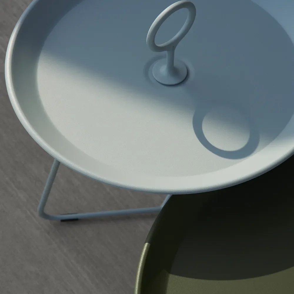 EYELET sidobord Ø57,5 Ice blue