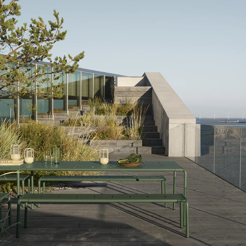 AVANTI Matbord 153x98 cm olivgrön