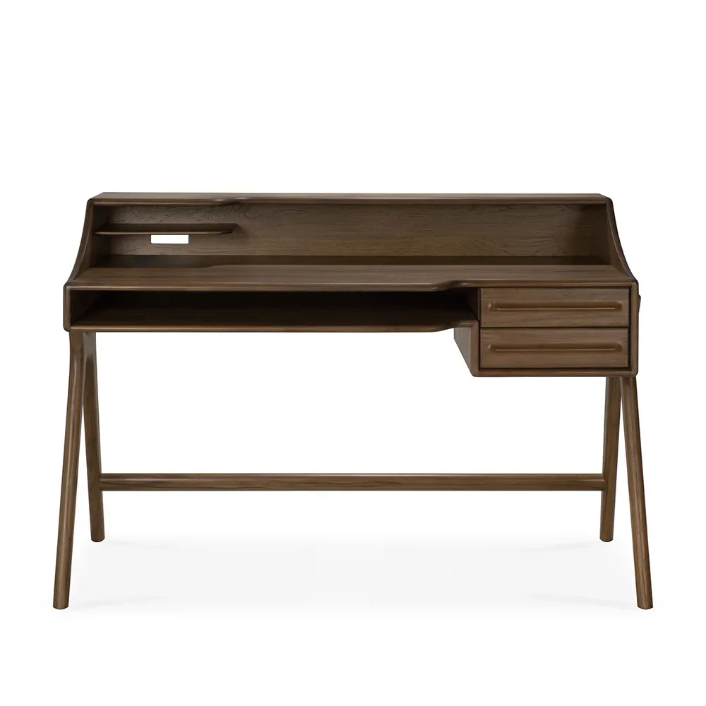 Skrivbord i teak Flow Wild Brown
