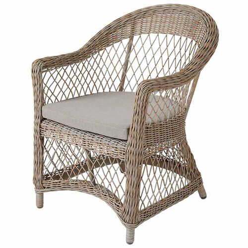 Kamomill karmstol beige konstrotting 