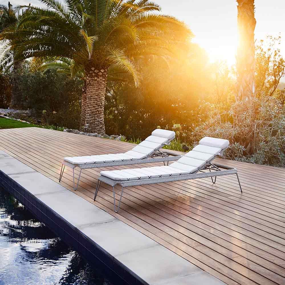 Breeze Solsängsdyna Grå 