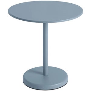 Linear Steel Cafébord Ø70 cm Pale Blue 