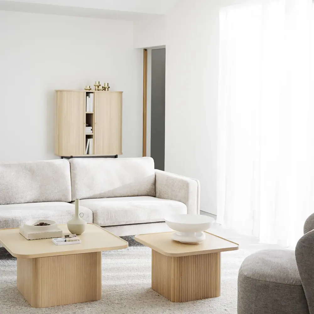 Braden 3-sits soffa ekben/ljusbeige