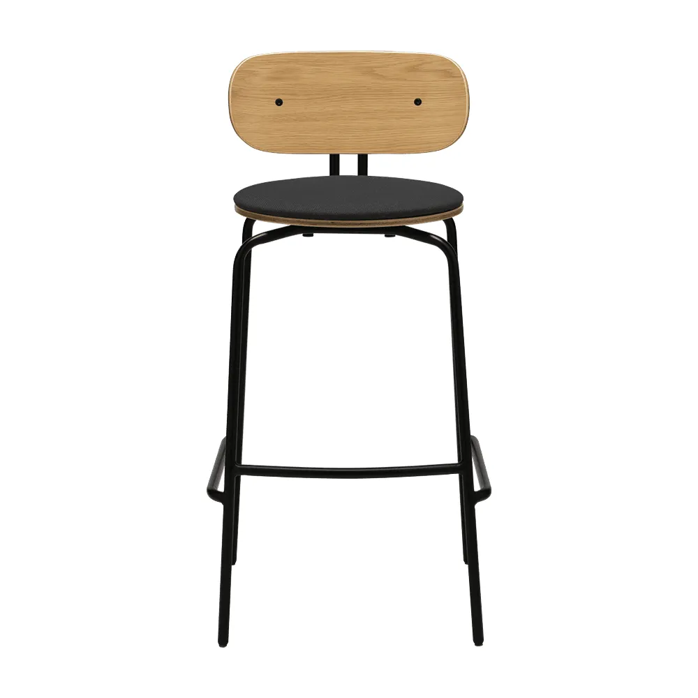Curious Barstol Ek/Svart Shadow