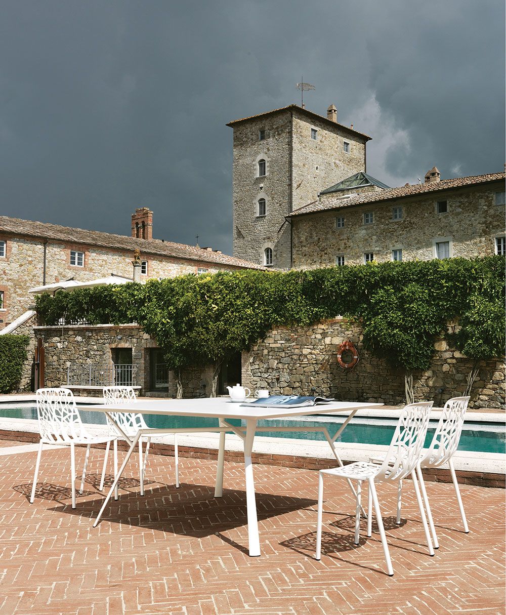 Forest matstol pudergrå 