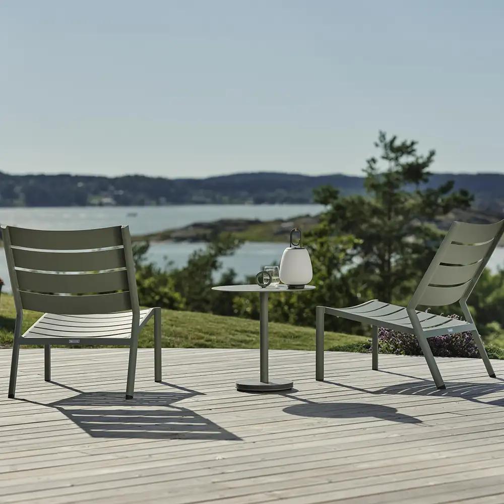 Delia relaxstol dusty green 