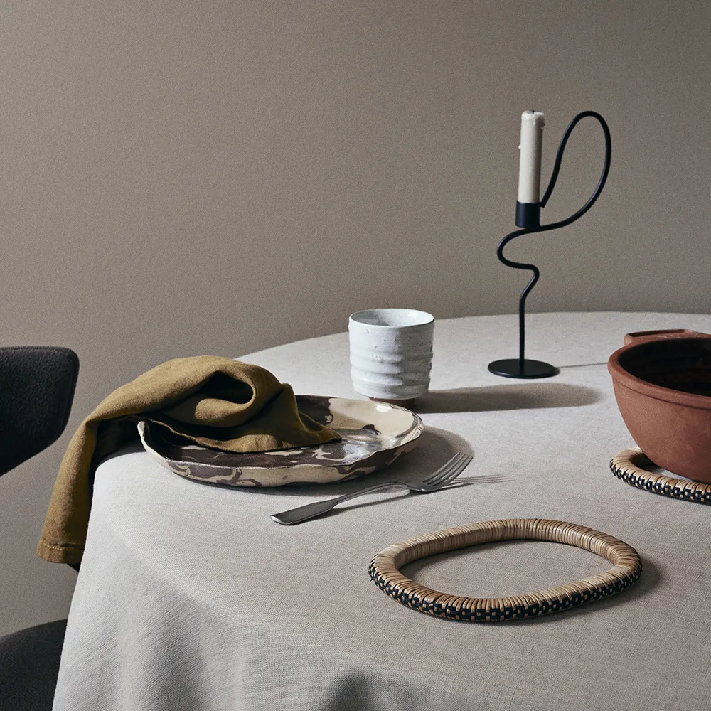 Valse Ljusstake hög Black