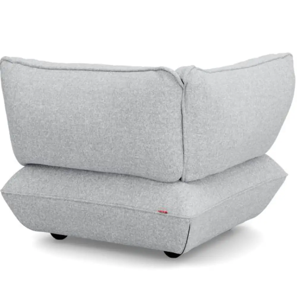 sumo soffa hörndel boucle recycled grey