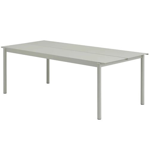 Linear Steel Matbord 220x90 cm Grey 
