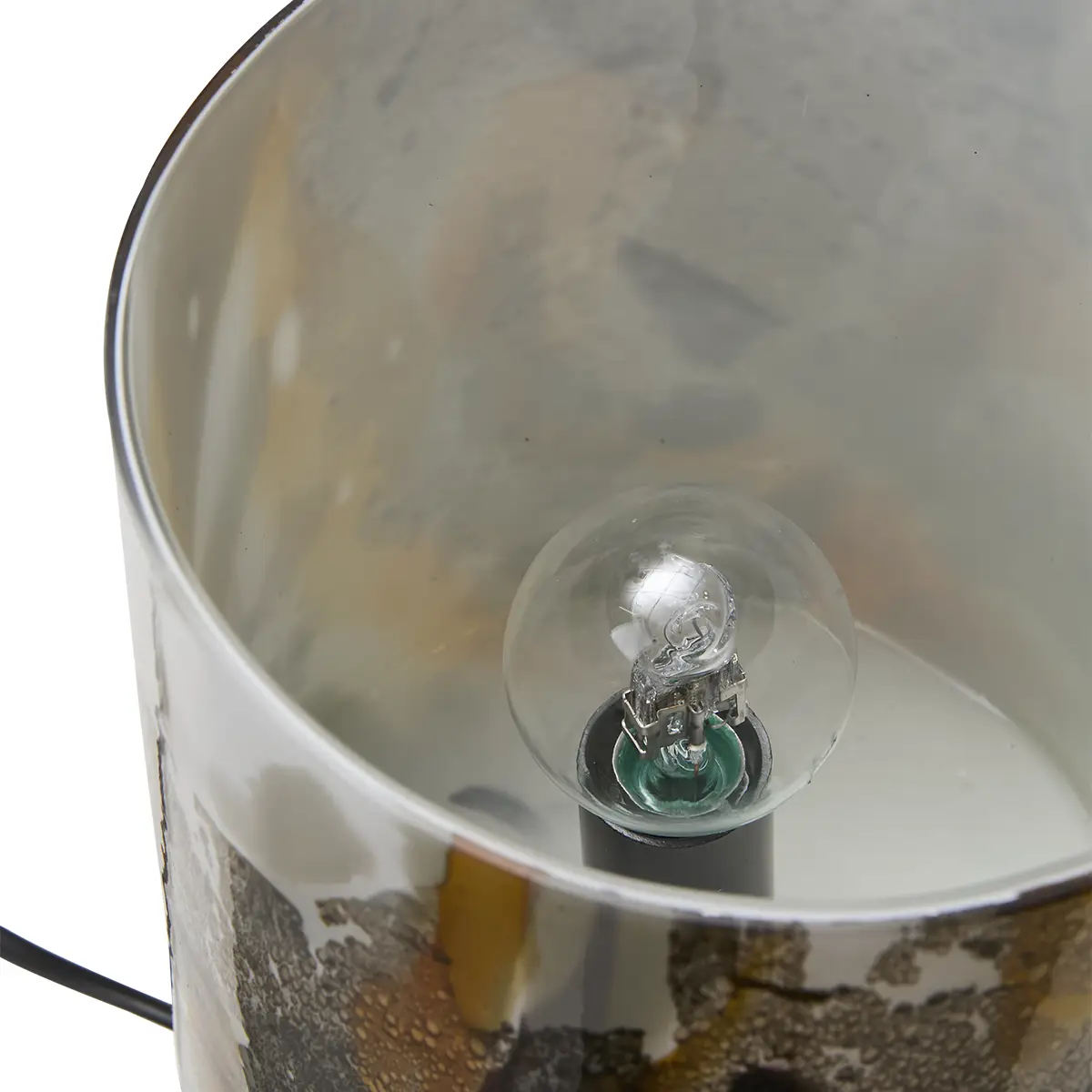 Bordslampa i glas Eldor Brun flerfärgad H25 cm