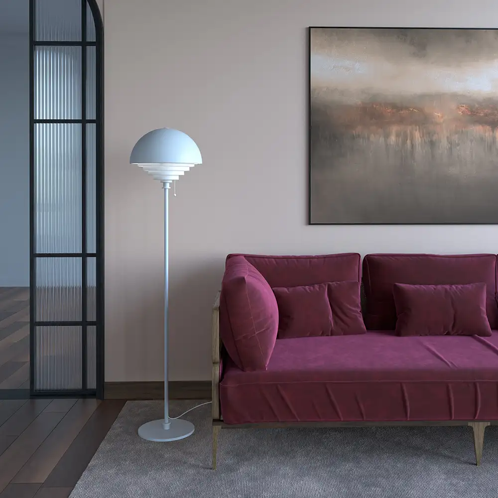 Motown golvlampa svart E27