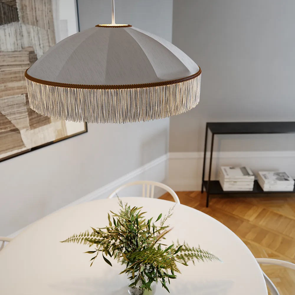 Francis taklampa Ø60cm Vit 