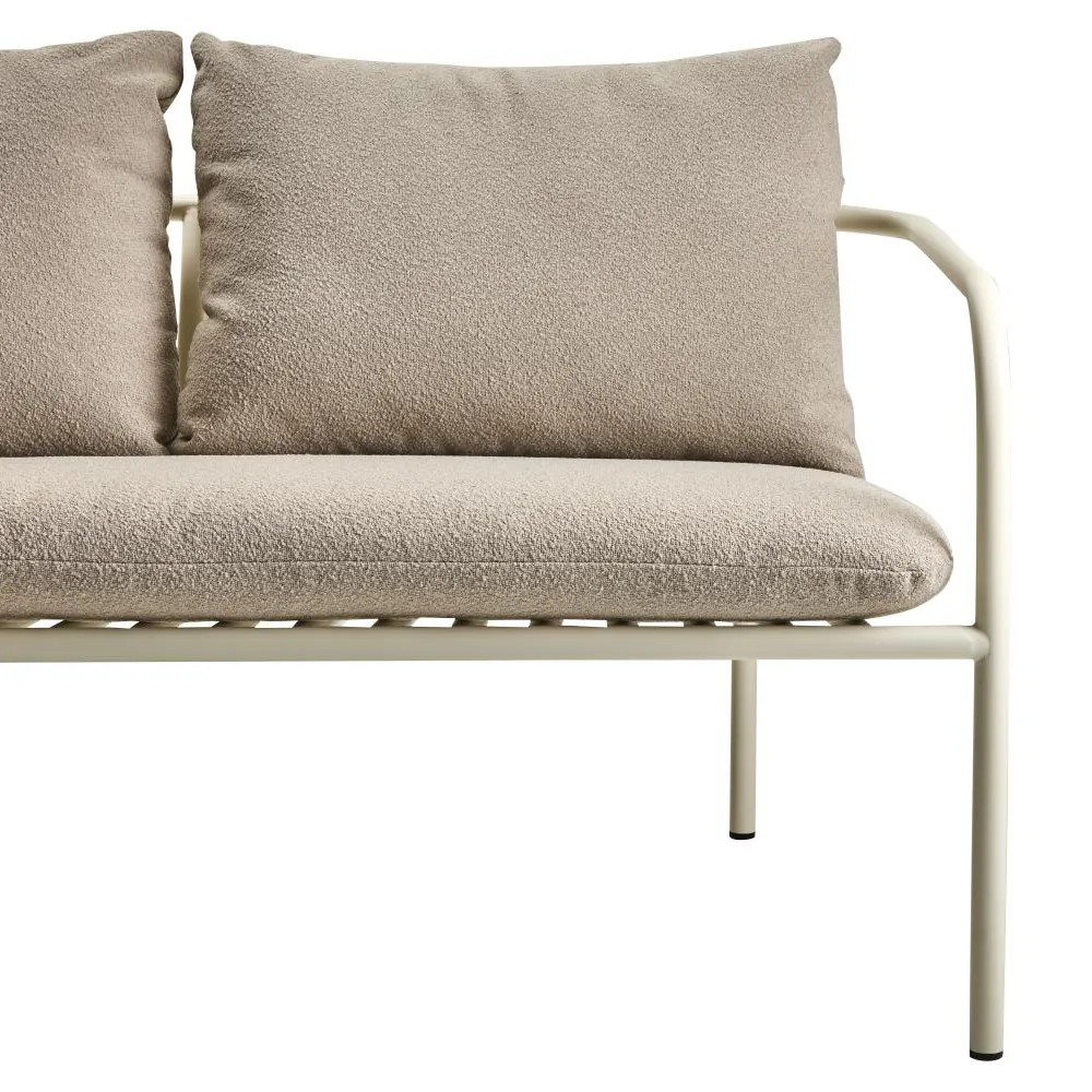 Bendt Soffa Teddy Beige/Pearl White