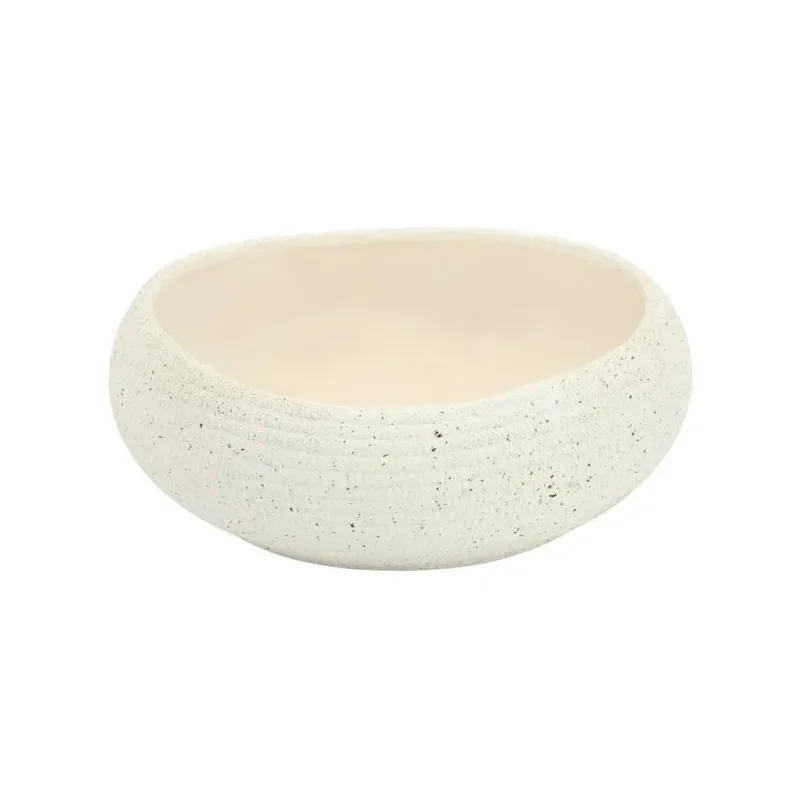 Grava Skål 26,5x26,5x9,5 cm Lergods Off white