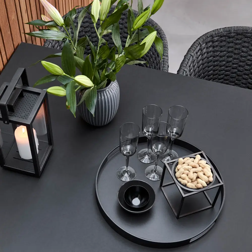 Club bricka 44 cm Lava grey aluminium