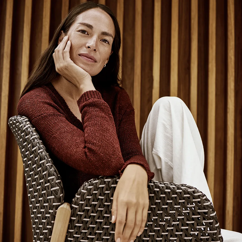 CALADIO fåtölj DF3 teak 0205 salak 0240