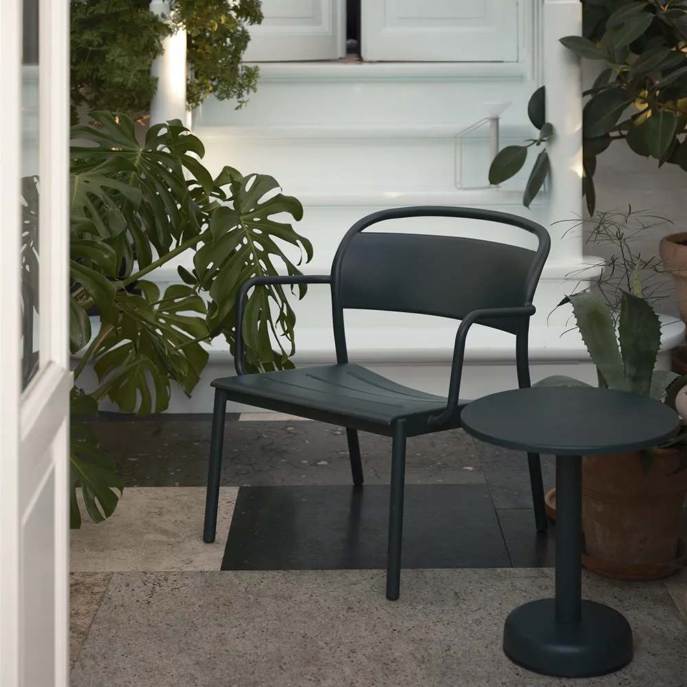 Linear Steel Fåtölj Anthracite Black 