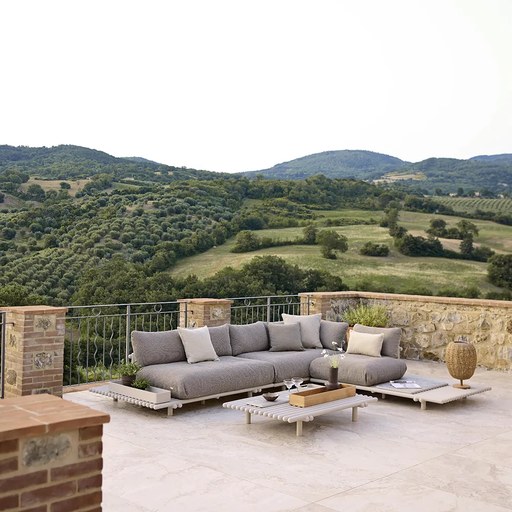 Sticks platform soffbord Sand aluminium