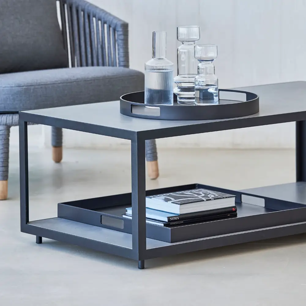 Club bricka 44 cm Lava grey aluminium