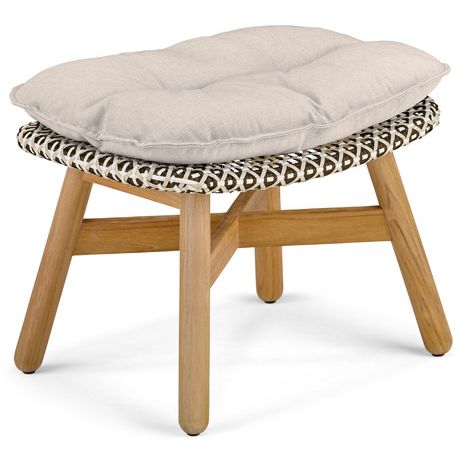 MBRACE fotpall i teak / konstrotting 