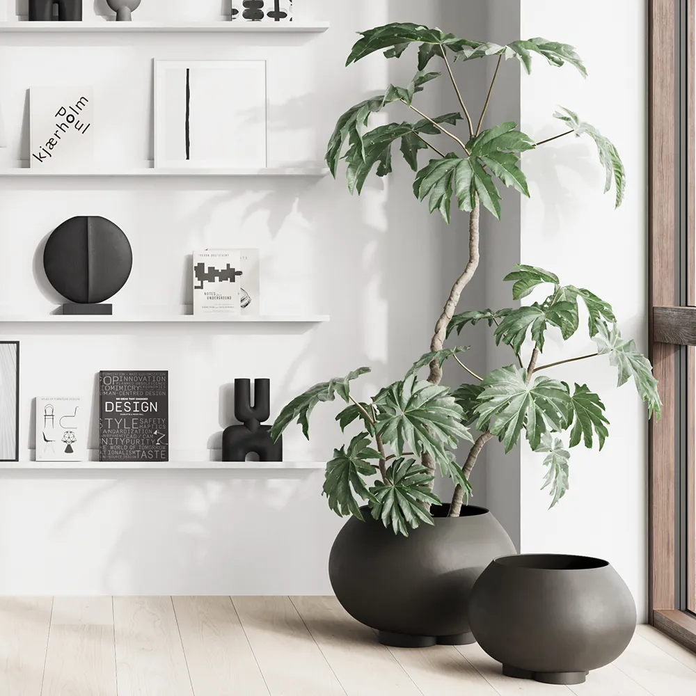 Urchin kruka Medio - Coffee