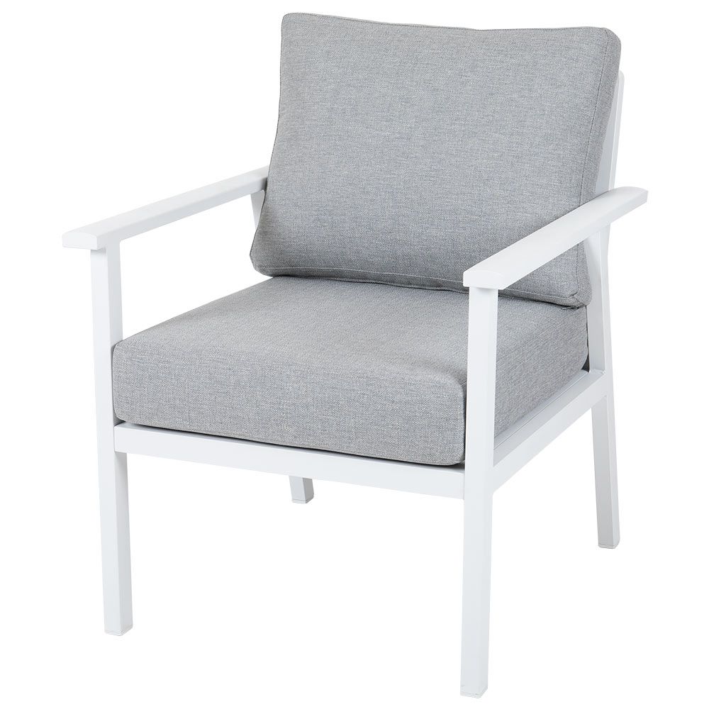 Samvaro fåtölj vit / grå 