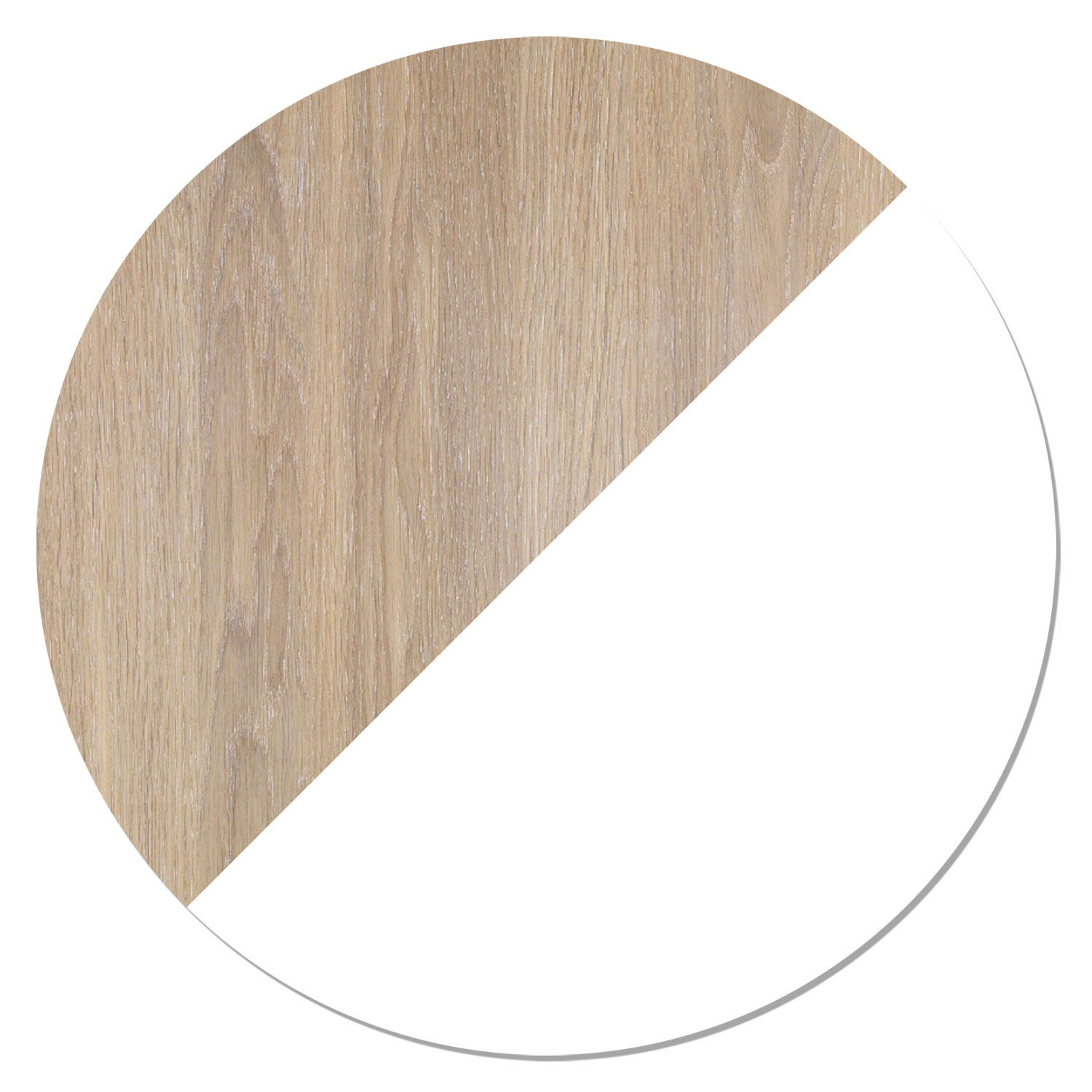 2303 1 Förlängningsskiva 23 Ek Vitolja/Vit Laminat 90x50 cm