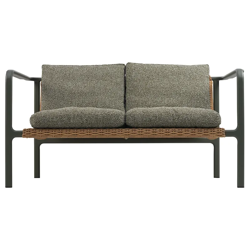 Motty 2-sits soffa     Nordic green / Teddy Verde