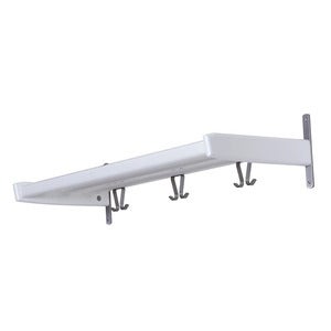 Meja Hatthylla 90 cm Vitlackad Björk