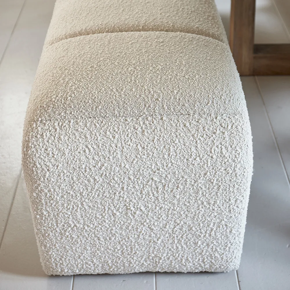 Brera Bänk bouclé white
