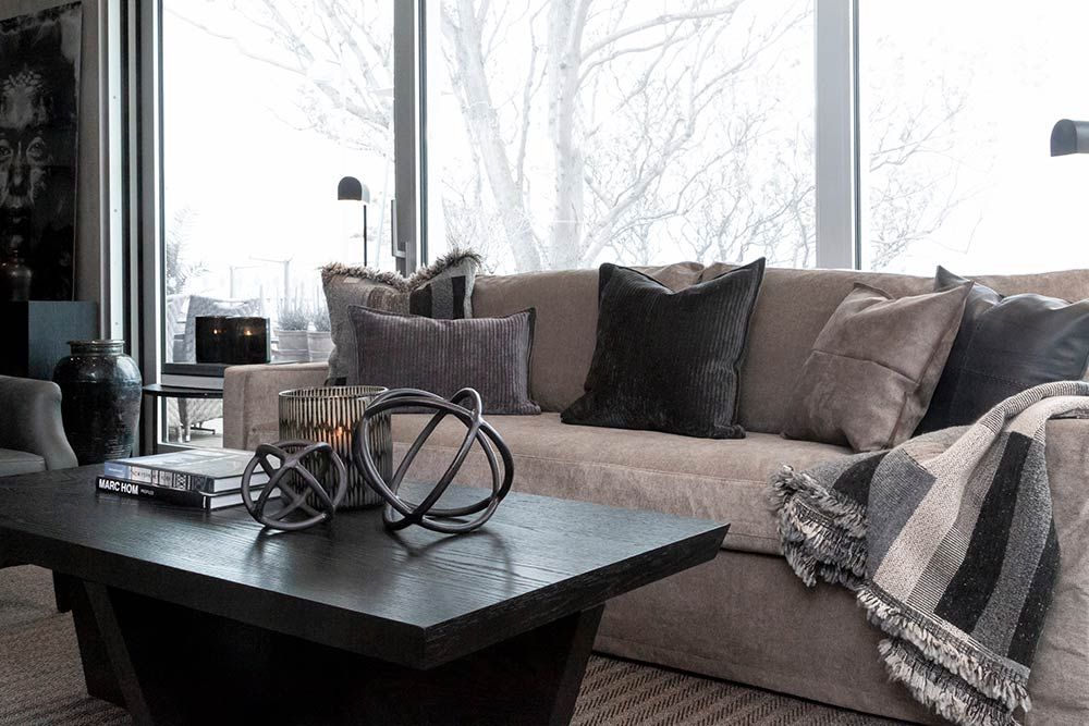 Trent Soffbord 90X90 Cm Svart