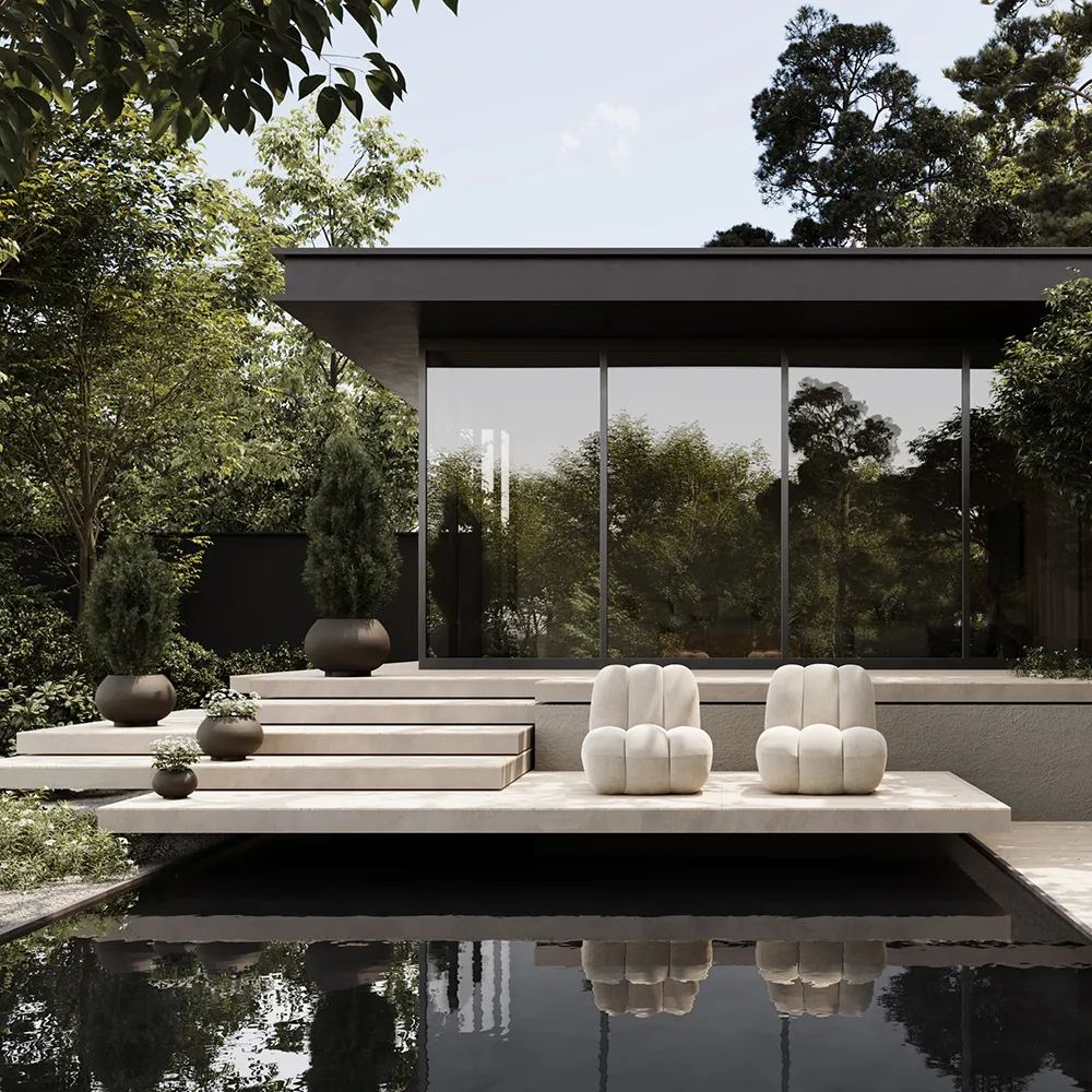 Urchin kruka Medio - Coffee