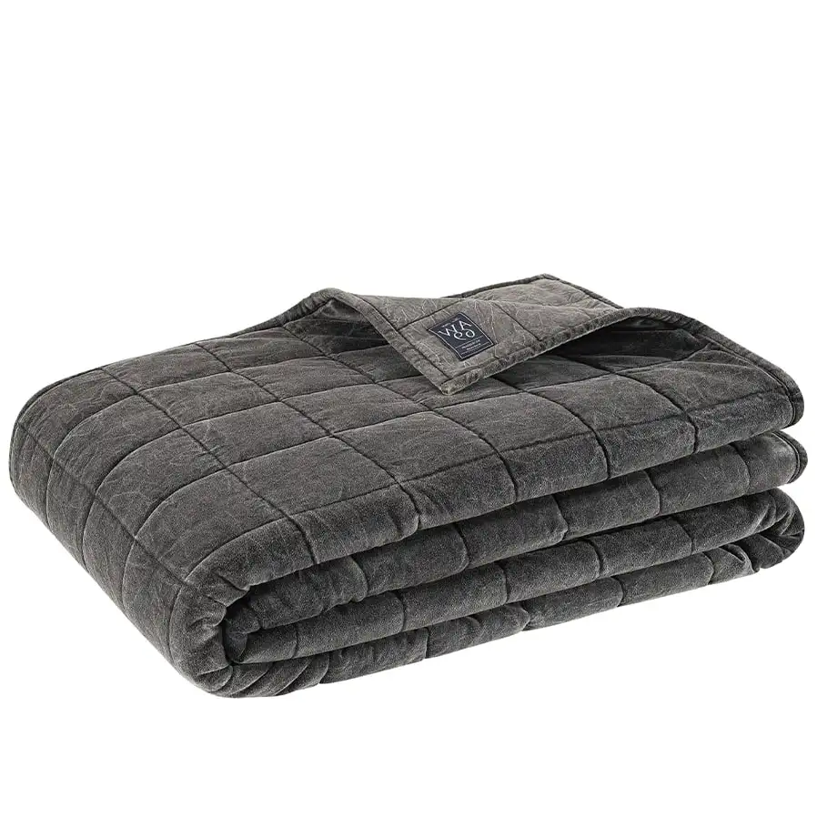 Posh Överkast  260x260 Cm Washed Black