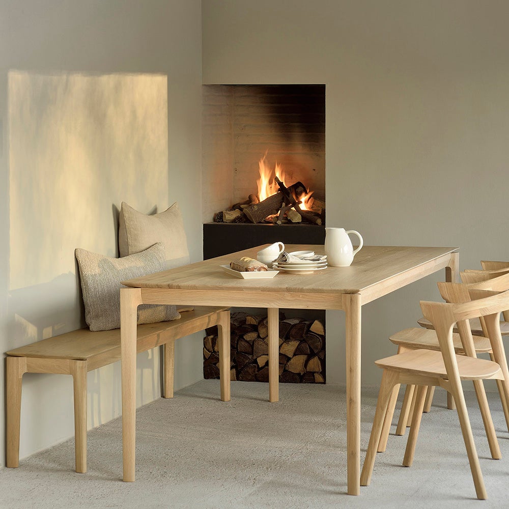 Bok Bänk Lackad teak 35x186 cm