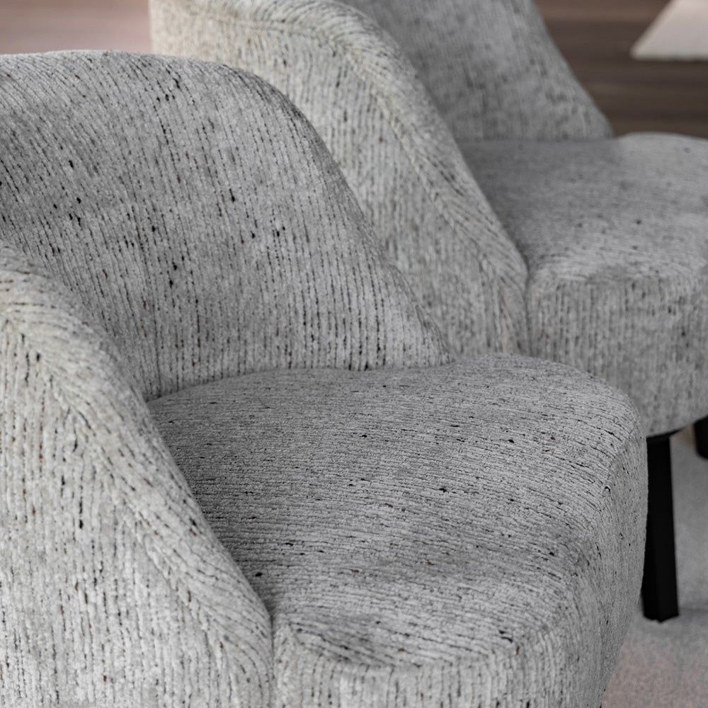 Fairfax tygfåtölj Hailey shell