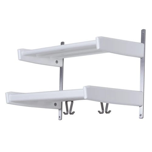 Meja Hatthylla 59 cm 2 hyllplan Vitlackad Björk