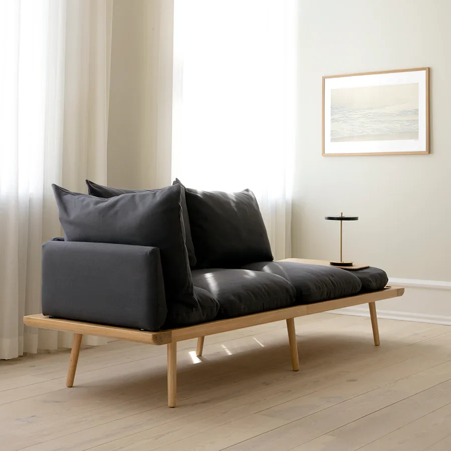 Lounge Around 3-sits soffa Oak/Shadow