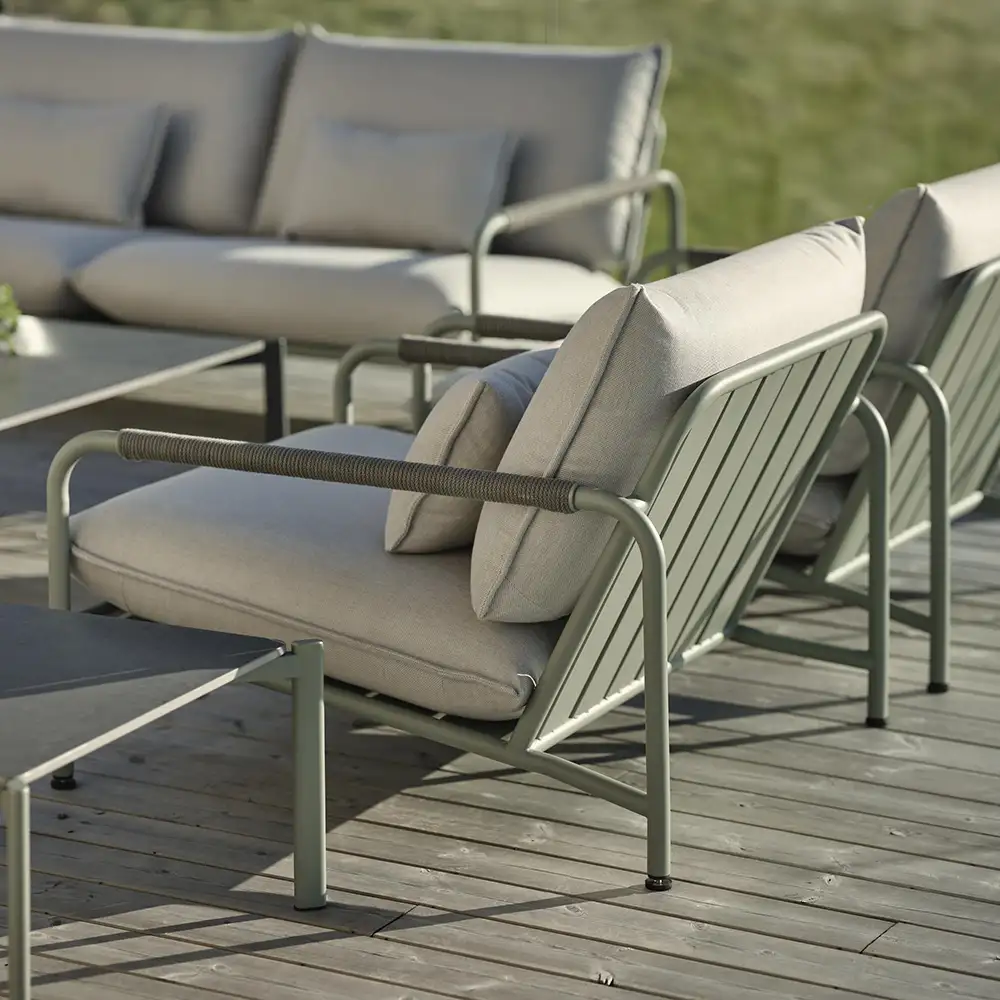 Lerberget fåtölj grön / ash 