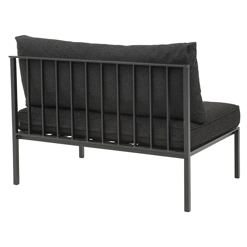 Upper 2-sits mittdel Svart / Teddy Black